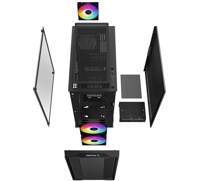 Корпус DeepCool CC360 ARGB (R-CC360-BKAPM3-G-1) без БП