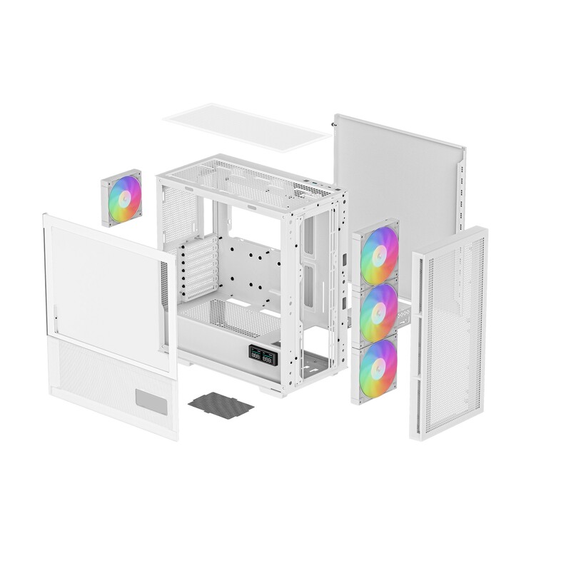 Корпус DeepCool CH560 Digital White (R-CH560-WHAPE4D-G-1) без БП