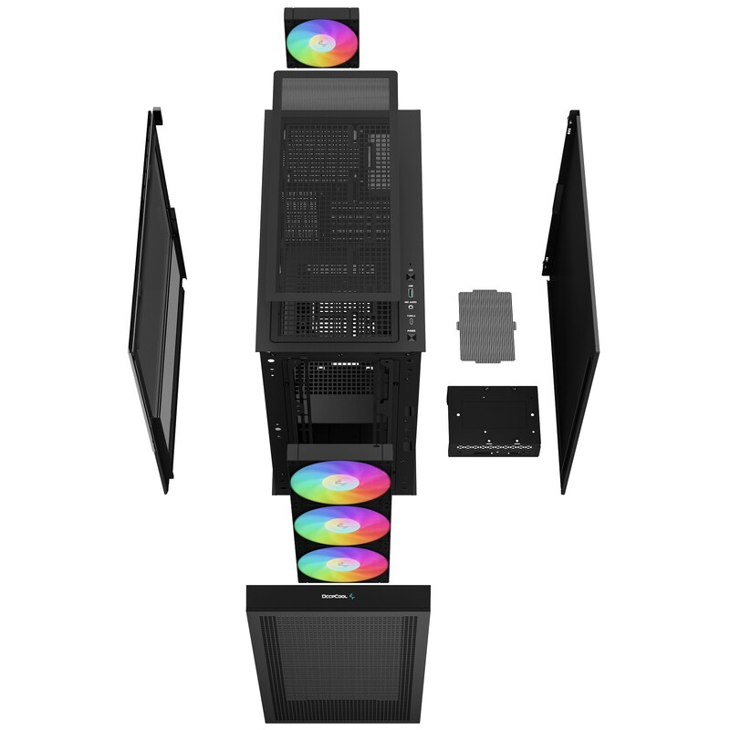 Корпус DeepCool CH560 Black (R-CH560-BKAPE4-G-1) без БП