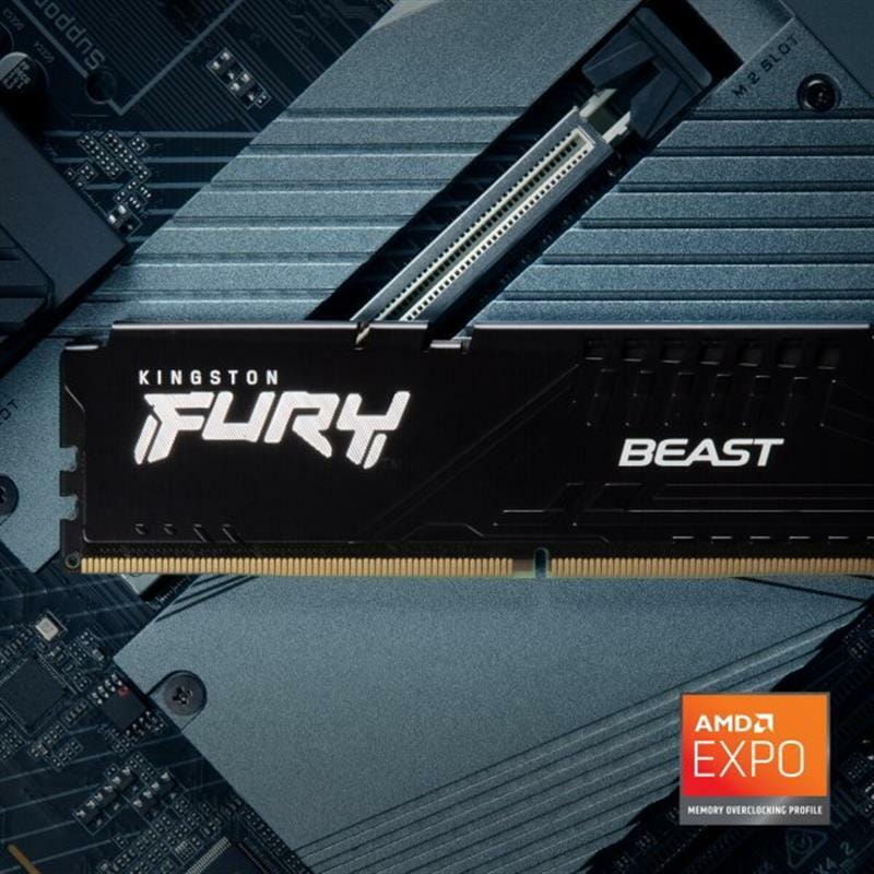 Модуль памяти DDR5 2x32GB/5200 Kingston Fury Beast Black (KF552C36BBEK2-64)