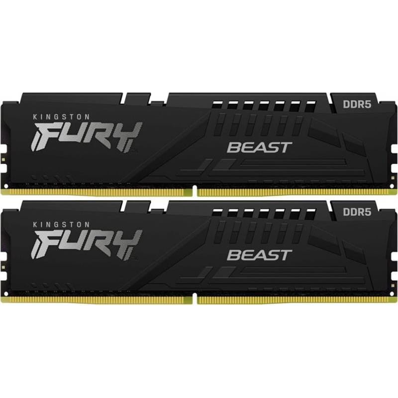 Модуль памяти DDR5 2x32GB/5200 Kingston Fury Beast Black (KF552C36BBEK2-64)