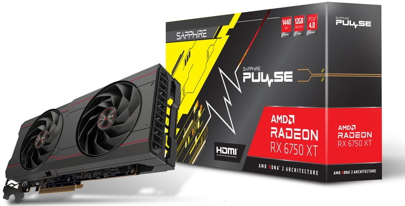 Видеокарта AMD Radeon RX 6750 XT 12GB GDDR6 Pulse Gaming OC Sapphire (11318-03-20G)