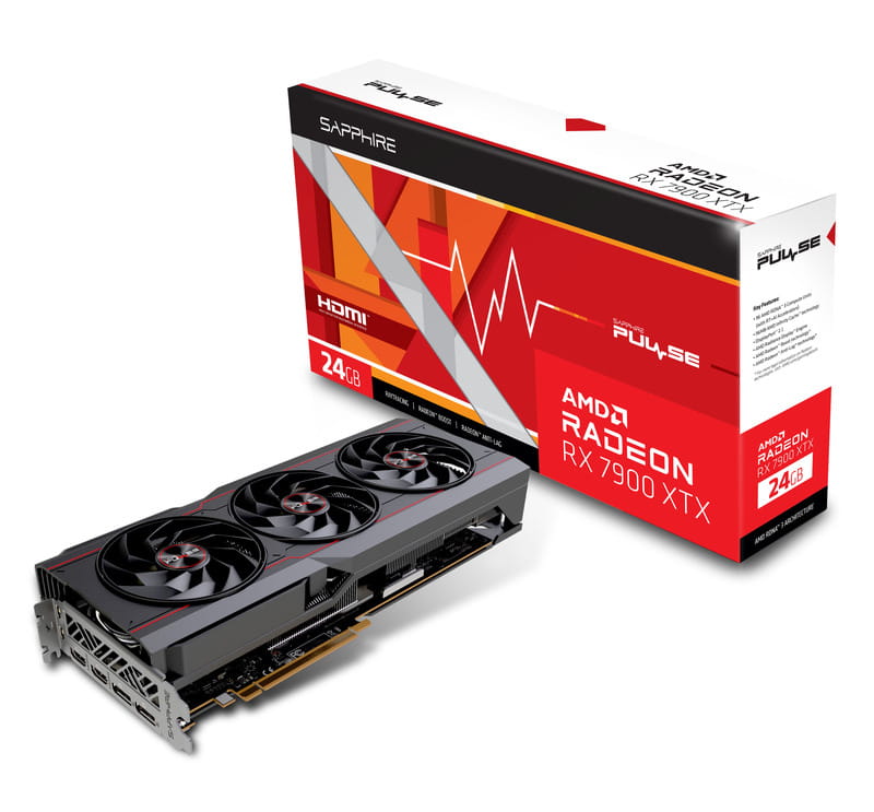 Видеокарта AMD Radeon RX 7900 XTX 24GB GDDR6 Pulse Gaming OC Sapphire (11322-02-20G)