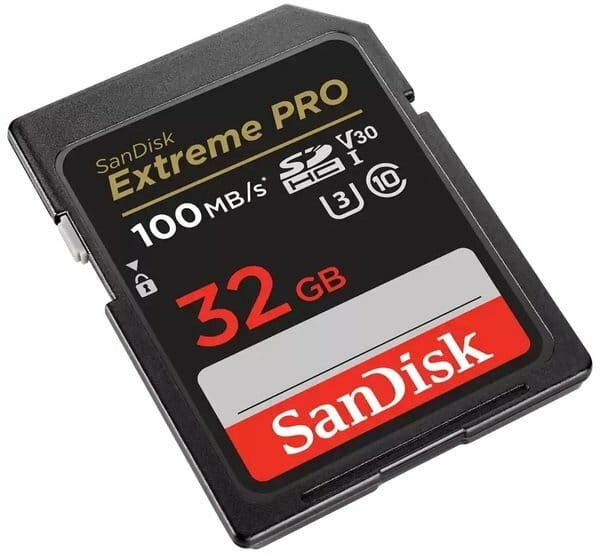 Карта памяти SDHC 32GB UHS-I/U3 Class 10 SanDisk Extreme Pro V30 R100/W90MB/s 4K (SDSDXXO-032G-GN4IN)