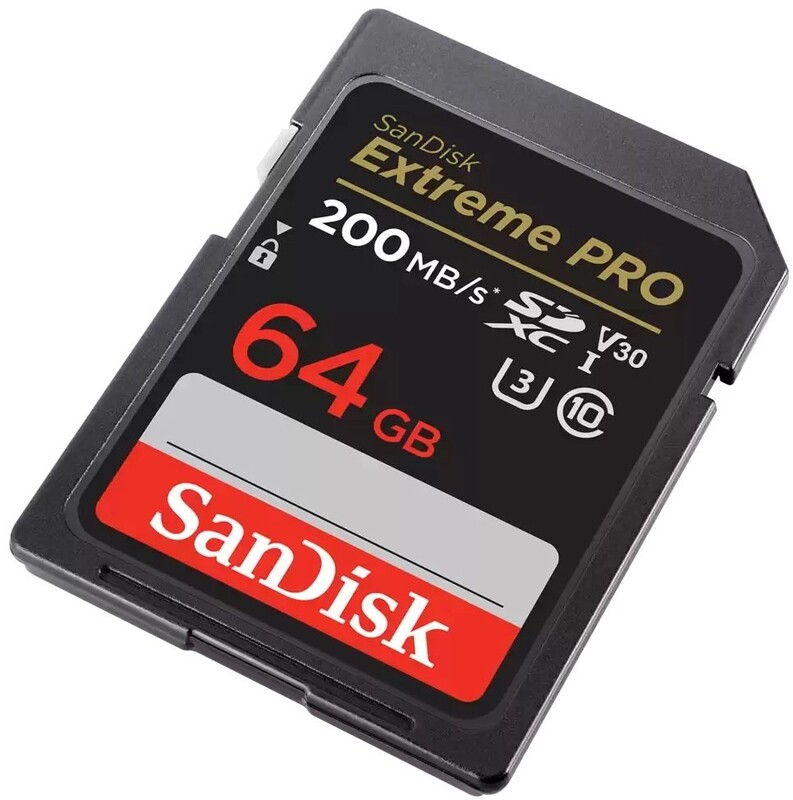 Карта пам`яті SDXC 64GB UHS-I/U3 Class 10 SanDisk Extreme Pro V30 R200/W90MB/s 4K (SDSDXXU-064G-GN4IN)