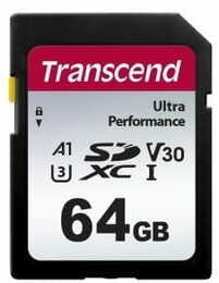 Карта памяти SDXC  64GB UHS-I/U3 Class 10 Transcend 340S R160/W50MB/s 4K (TS64GSDC340S)