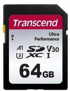 Карта памяти SDXC  64GB UHS-I/U3 Class 10 Transcend 340S R160/W50MB/s 4K (TS64GSDC340S)