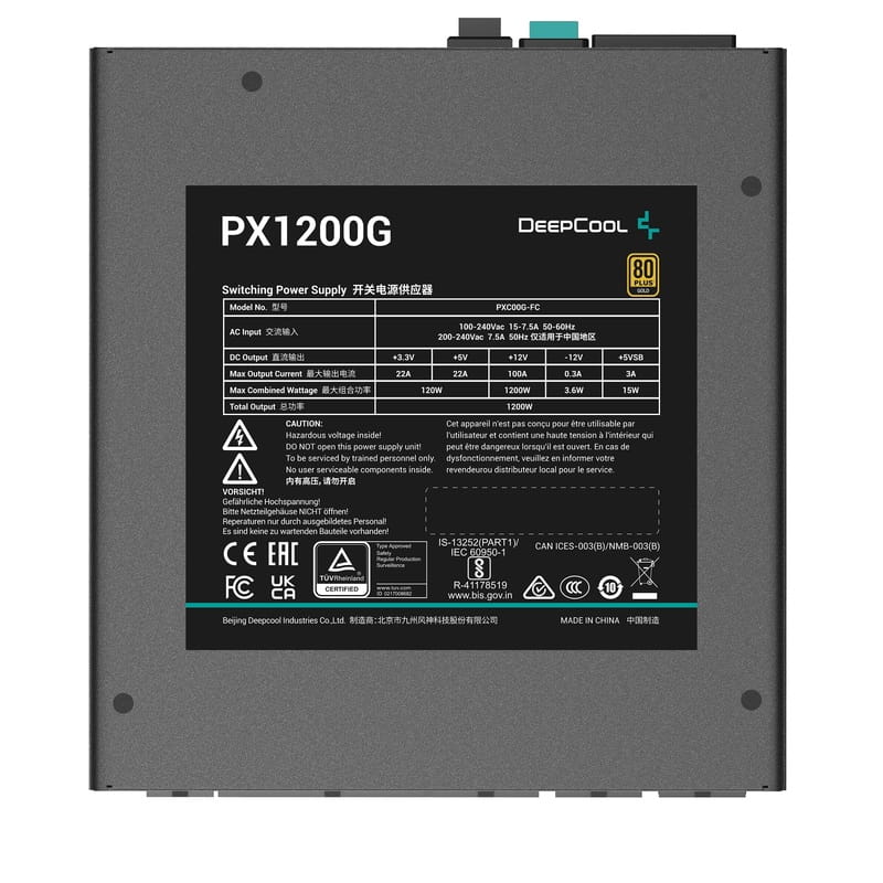 Блок живлення DeepCool PX1200G 1200W (R-PXC00G-FC0B-EU)