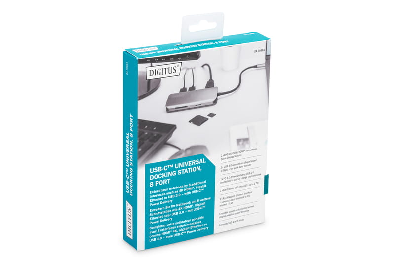 Док-станция Digitus USB-C 8 Port (DA-70884)