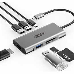 Док-станція Acer 7-in-1 Type-C Dongle (HP.DSCAB.013)