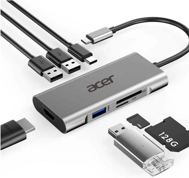 Док-станція Acer 7-in-1 Type-C Dongle (HP.DSCAB.013)
