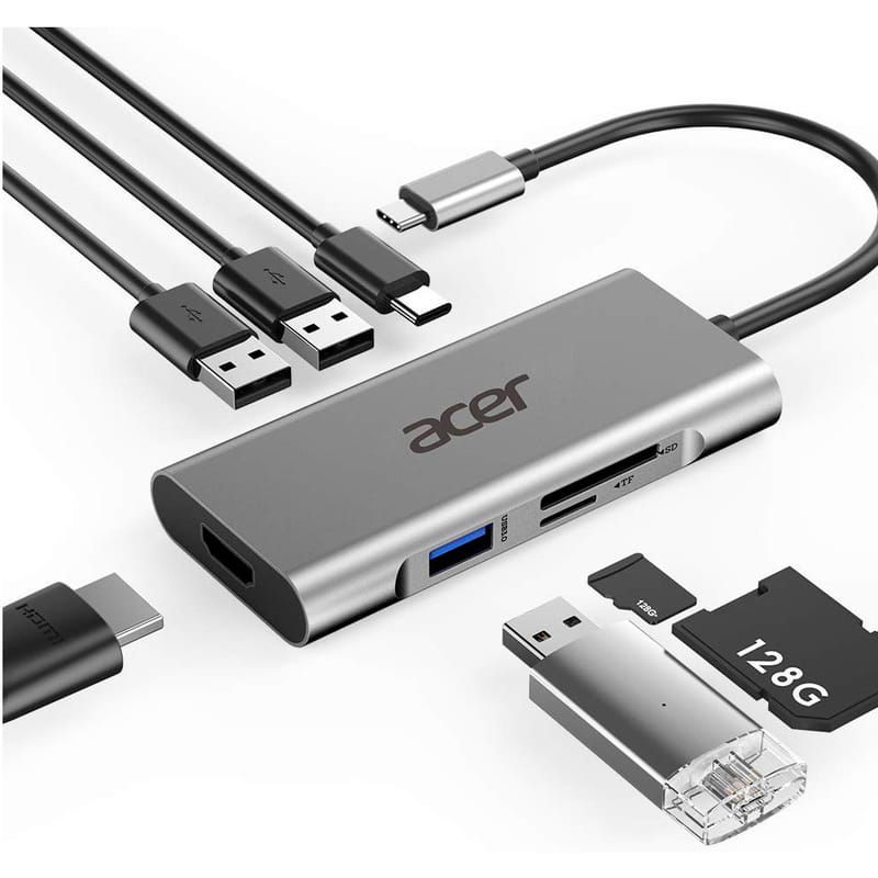 Док-станція Acer 7-in-1 Type-C Dongle (HP.DSCAB.013)