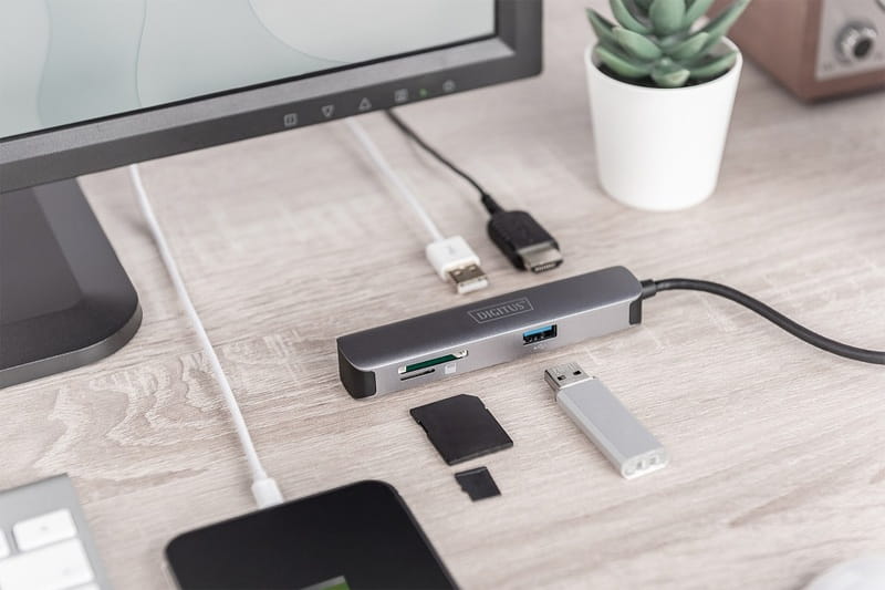 Док-станция Digitus USB-C Travel 5 Port (DA-70891)