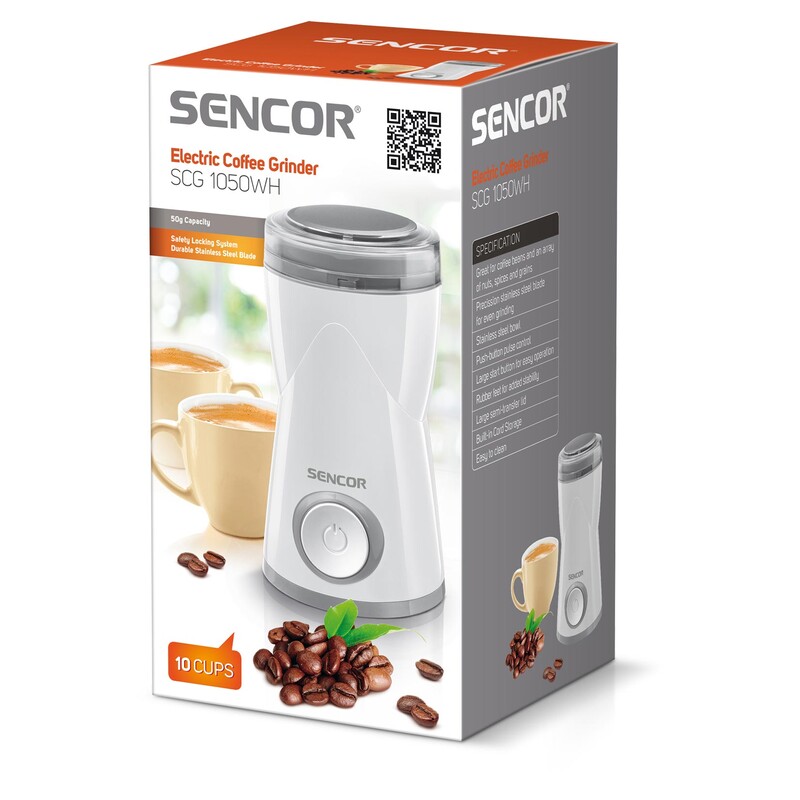 Кавомолка Sencor SCG 1050WH