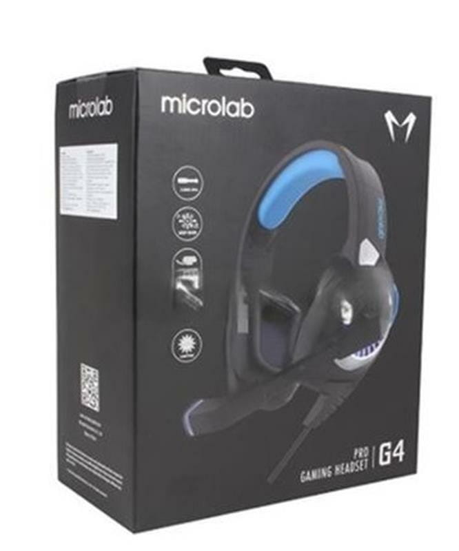 Гарнітура Microlab G4 Black&Blue