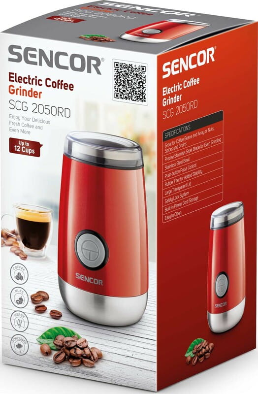 Кофемолка Sencor SCG 2050RD