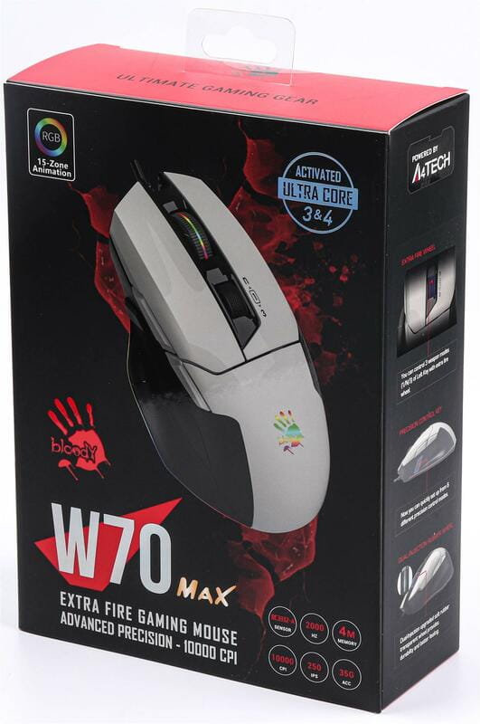 Мышь Bloody W70 Max Panda White