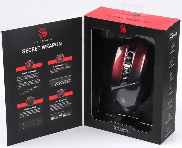 Миша A4Tech Bloody W60 Max Gradient Red