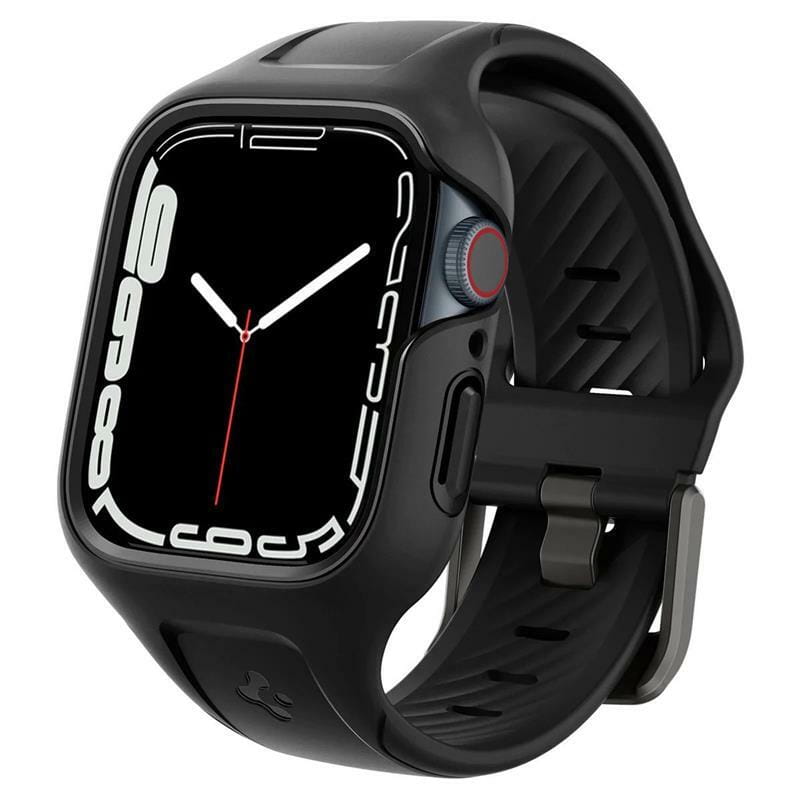 Чохол з ремінцем Spigen Liquid Air Pro для Apple Watch 45mm Black (ACS04182)