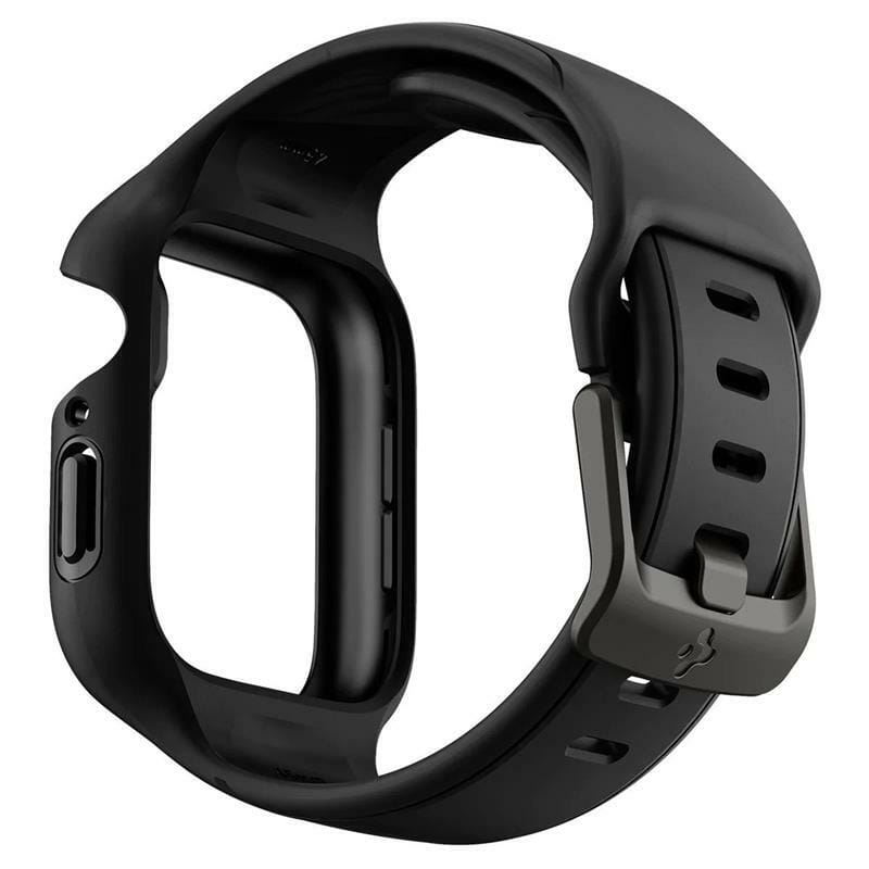 Чохол з ремінцем Spigen Liquid Air Pro для Apple Watch 45mm Black (ACS04182)