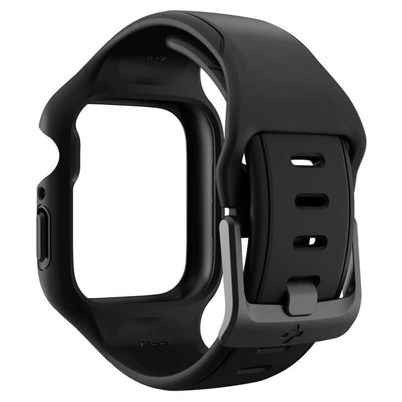 Чохол з ремінцем Spigen Liquid Air Pro для Apple Watch 45mm Black (ACS04182)