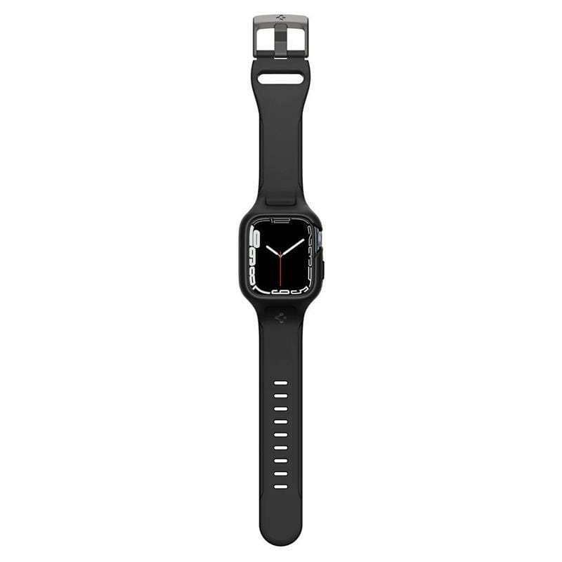 Чохол з ремінцем Spigen Liquid Air Pro для Apple Watch 45mm Black (ACS04182)