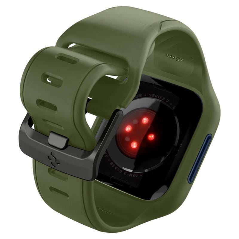 Чохол з ремінцем Spigen Liquid Air Pro для Apple Watch 45mm Moss Green (ACS04408)