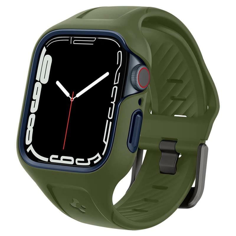 Чохол з ремінцем Spigen Liquid Air Pro для Apple Watch 45mm Moss Green (ACS04408)