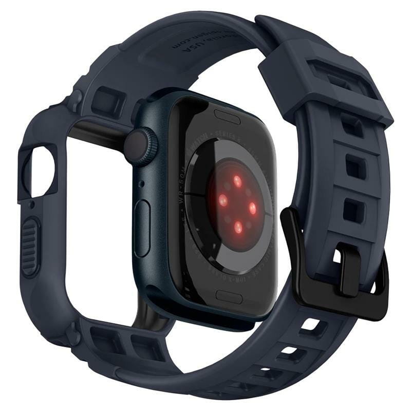 Чохол з ремінцем Spigen Rugged Armor Pro для Apple Watch 45mm/44mm Charcoal Gray (ACS00819)