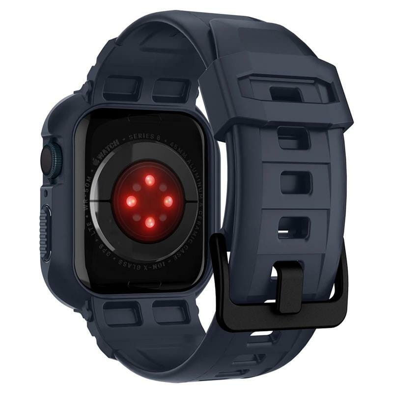 Чохол з ремінцем Spigen Rugged Armor Pro для Apple Watch 45mm/44mm Charcoal Gray (ACS00819)