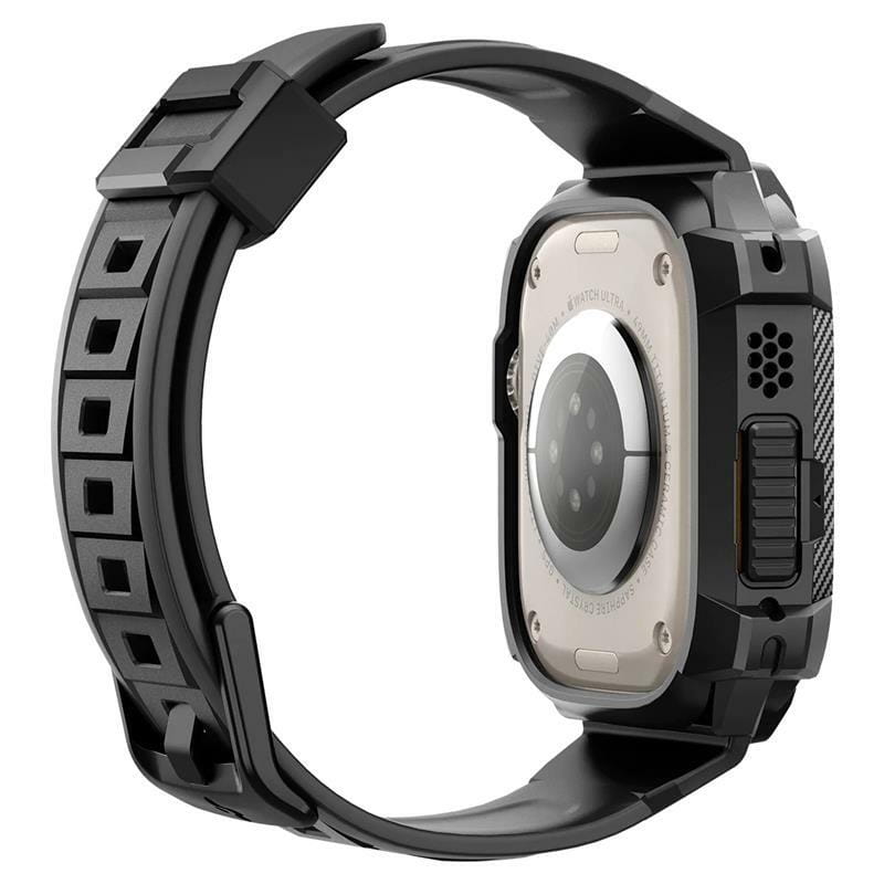 Чохол з ремінцем Spigen Rugged Armor Pro для Apple Watch Ultra 49mm Black (ACS05460)