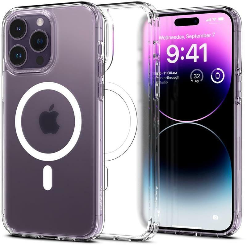 Чeхол-накладка Spigen Ultra Hybrid MagFit для Apple iPhone 14 Pro Frost Clear (ACS05587)