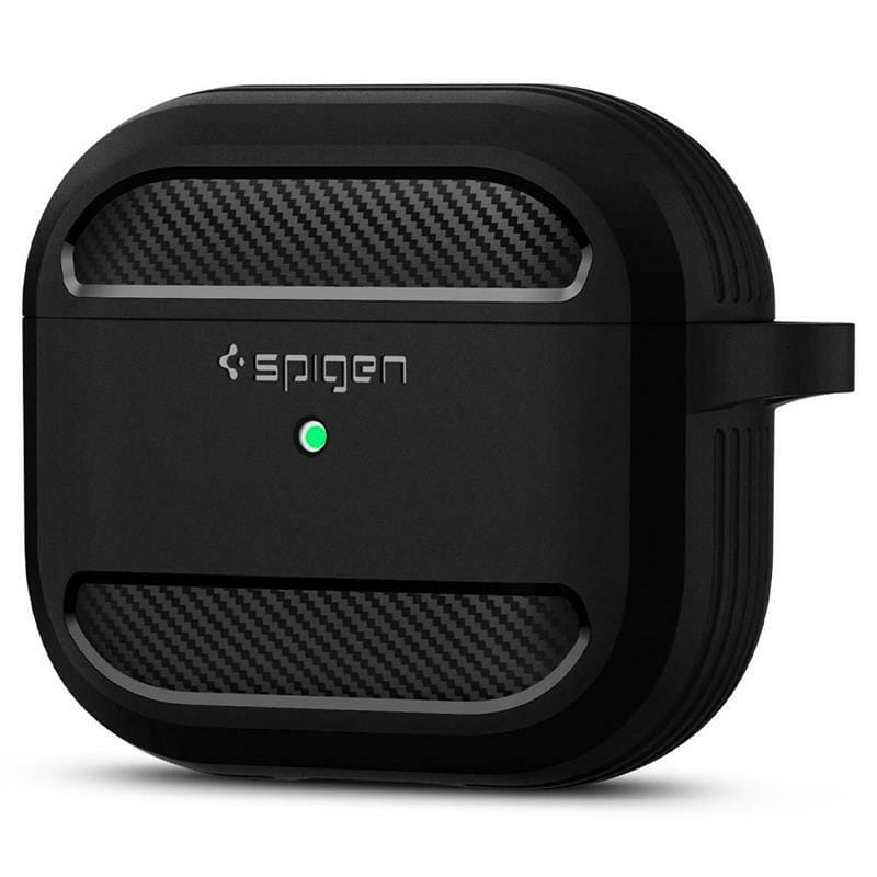 Чохол Spigen Rugged Armor для Apple AirPods 3 Matte Black (ASD01978)