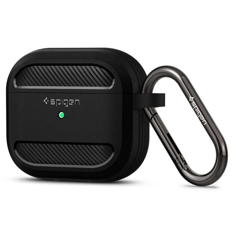 Чохол Spigen Rugged Armor для Apple AirPods 3 Matte Black (ASD01978)