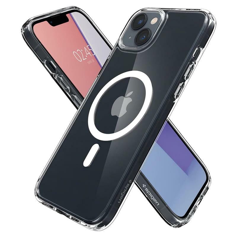 Чeхол-накладка Spigen Ultra Hybrid MagFit для Apple iPhone 14 White (ACS05048)
