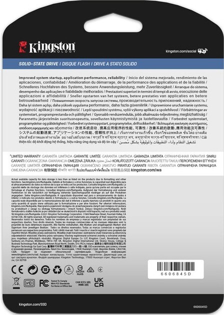 Накопитель SSD 7.68ТB Kingston SSD DC600M 2.5" SATAIII 3D TLC (SEDC600M/7680G)