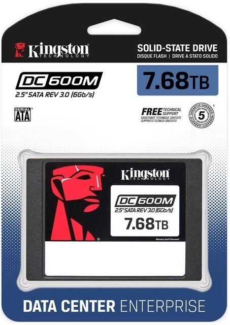 Накопитель SSD 7.68ТB Kingston SSD DC600M 2.5" SATAIII 3D TLC (SEDC600M/7680G)