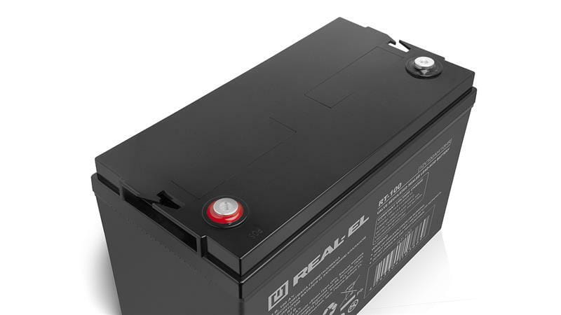 Акумуляторна батарея REAL-EL 12V 100AH (EL122200001) AGM