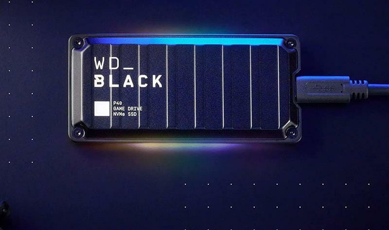 Накопитель внешний SSD USB 3.2 Type-C 1.0TB WD P40 Game Drive Black (WDBAWY0010BBK-WESN)