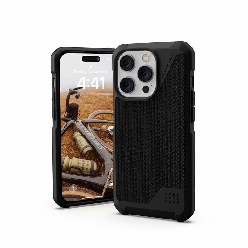 Чохол-накладка Urban Armor Gear Metropolis LT Magsafe для Apple iPhone 14 Pro Kevlar Black (114050113940)