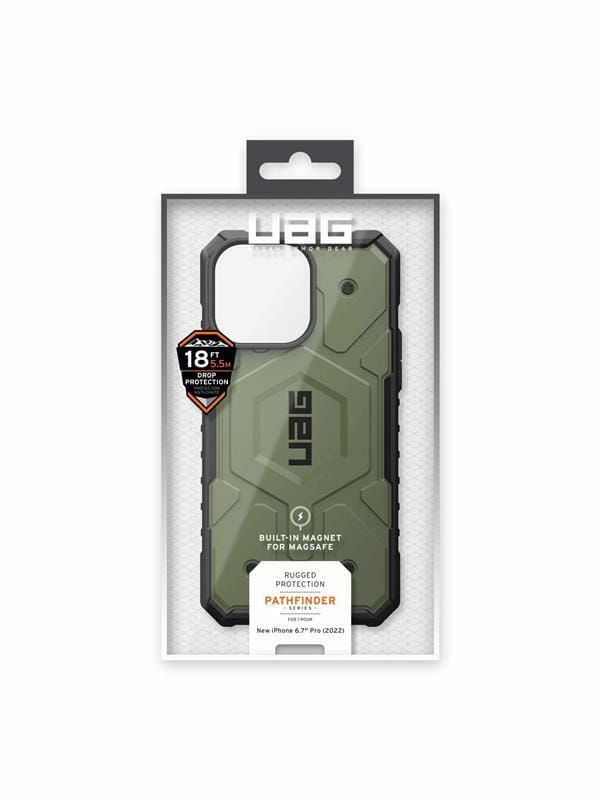 Чохол-накладка Urban Armor Gear Pathfinder Magsafe для Apple iPhone 14 Pro Max Olive (114055117272)
