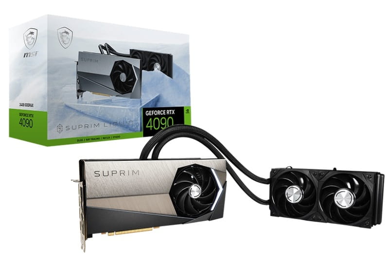 Видеокарта GF RTX 4090 24GB GDDR6X Suprim Liquid MSI (GeForce RTX 4090 SUPRIM LIQUID 24G)