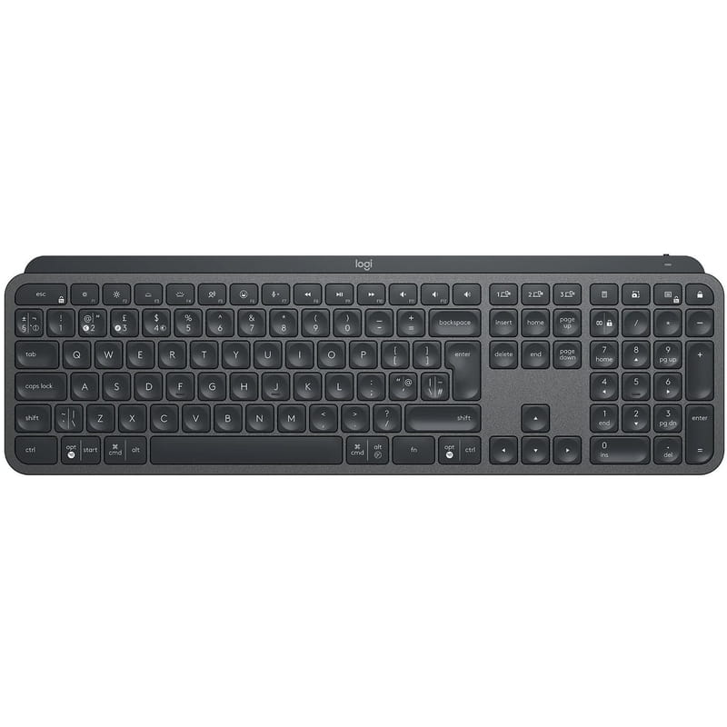 Клавиатура беспроводная Logitech MX Keys Advanced for Business Wireless Illuminated UA Graphite (920-010251)