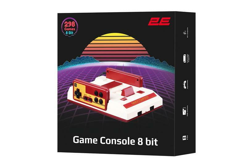 Игровая приставка 2E 8bit AV с двумя проводными геймпадами (2E8BAVWD288)