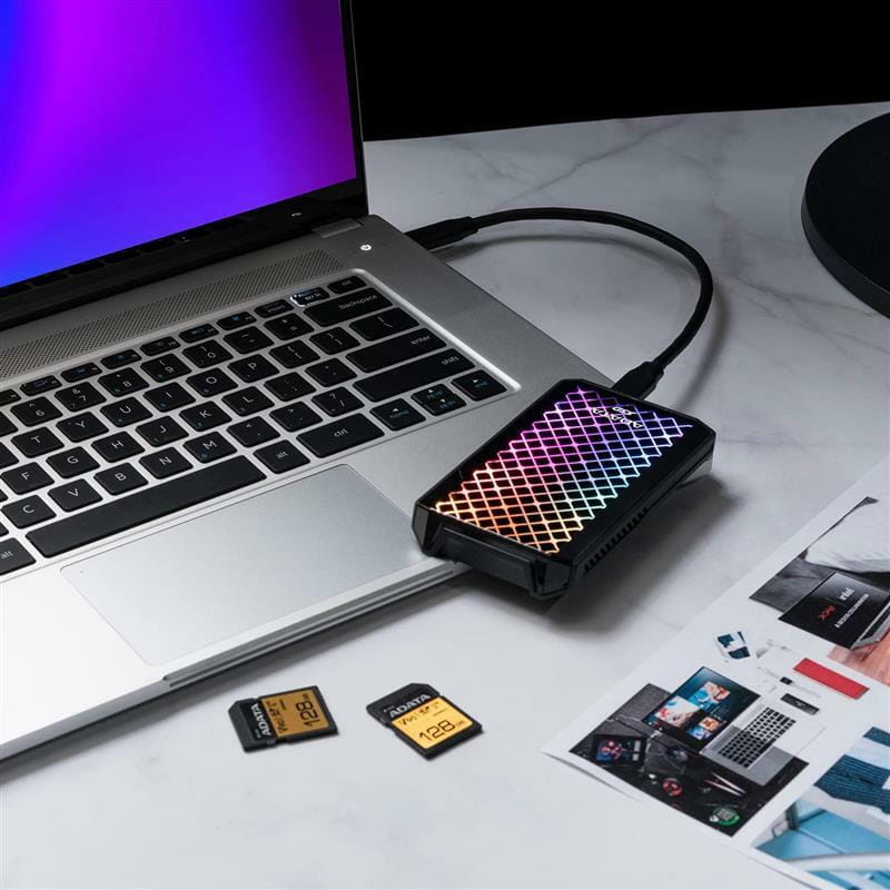 Накопитель внешний SSD USB Type-C 1.0TB A-Data SE900G Black (ASE900G-1TU32G2-CBK)