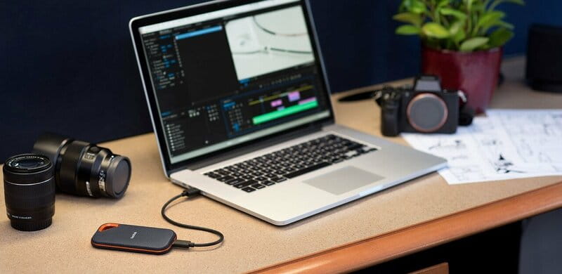 Накопитель внешний SSD USB Type-C 1.0TB SanDisk Extreme Portable E81 (SDSSDE81-1T00-G25)