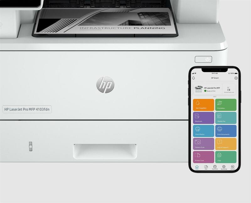 МФУ А4 HP LaserJet Pro 4103fdn (2Z628A)