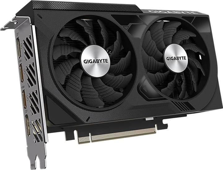 Видеокарта GF RTX 4060 8GB GDDR6 WindForce OC Gigabyte (GV-N4060WF2OC-8GD)