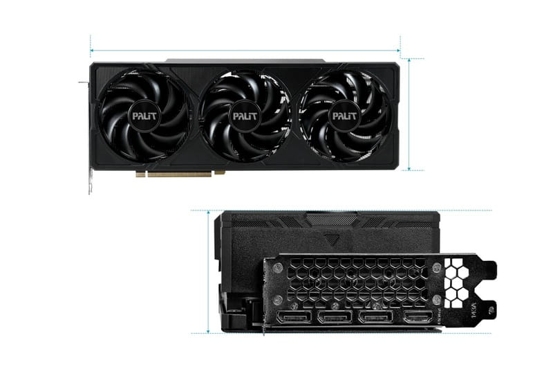 Видеокарта GF RTX 4080 16GB GDDR6X JetStream Palit (NED4080019T2-1032J)