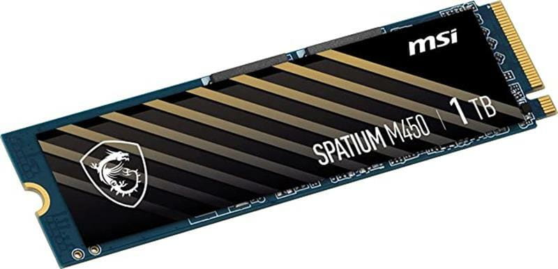 Накопитель SSD 1TB MSI Spatium M450 M.2 2280 PCIe 4.0 x4 NVMe 3D NAND TLC (S78-440L980-P83)